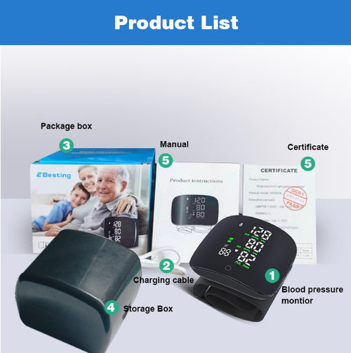 Smart Wrist Blood Pressure Meter